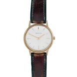 ZENITH - A 9ct gold cased gentleman's manual wind dress wristwatch.