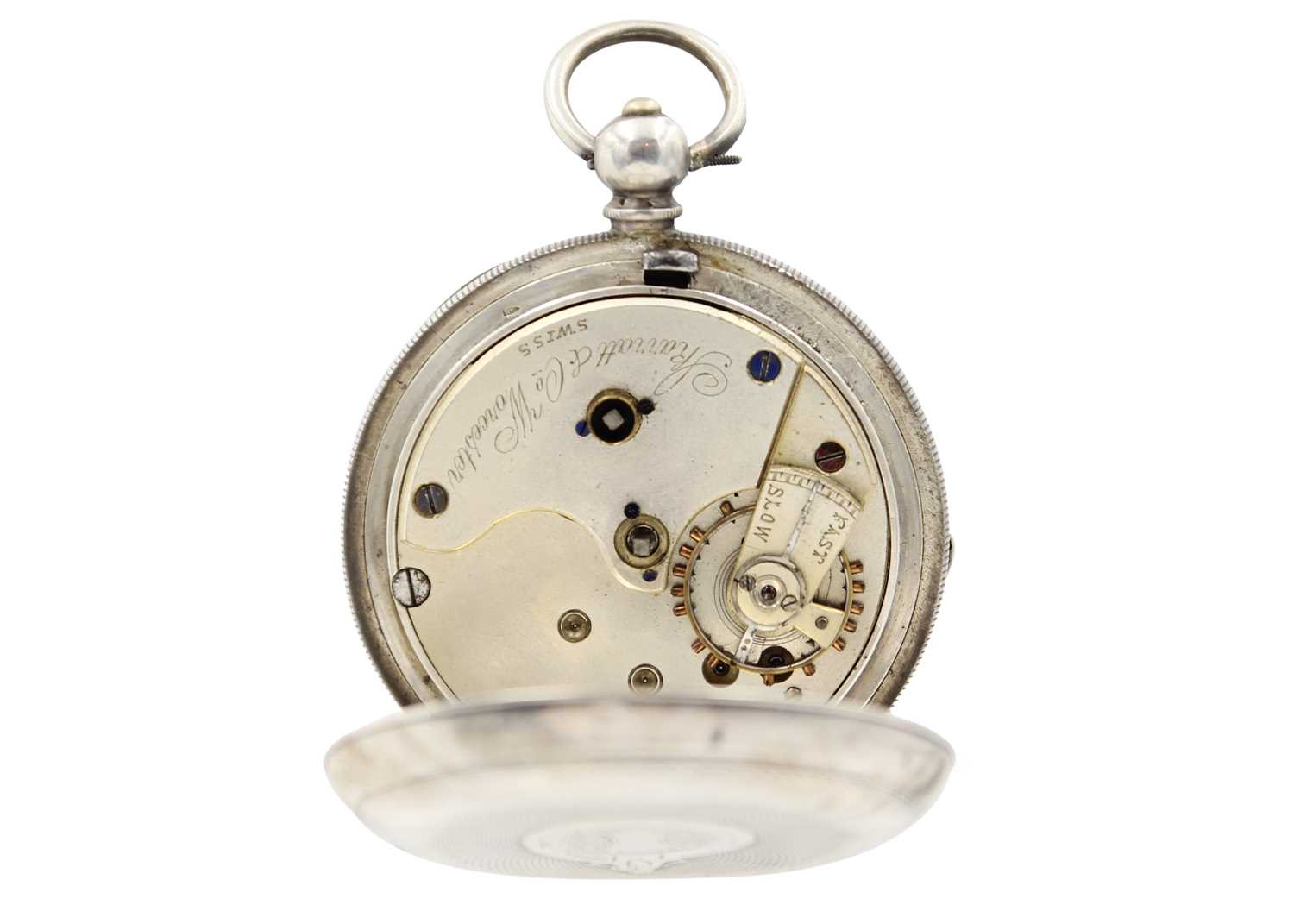 A selection of three pocket watches. - Image 3 of 10