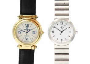 Two gentleman's quartz wristwatches.