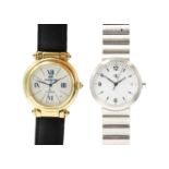 Two gentleman's quartz wristwatches.