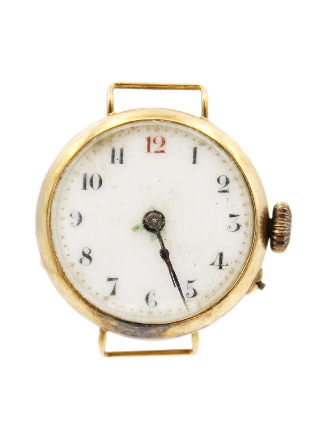 Two 9ct cased lady's manual wind wristwatches and a gold-plated Waltham pocket watch. - Image 4 of 8