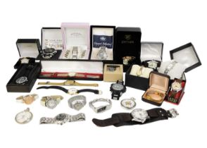 A quantity of fashion wristwatches and other watches.
