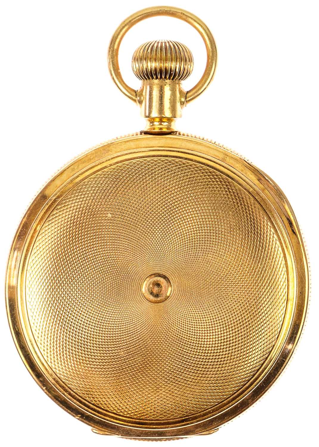 WALTHAM - A 14ct full hunter crown wind pocket watch. - Image 6 of 7
