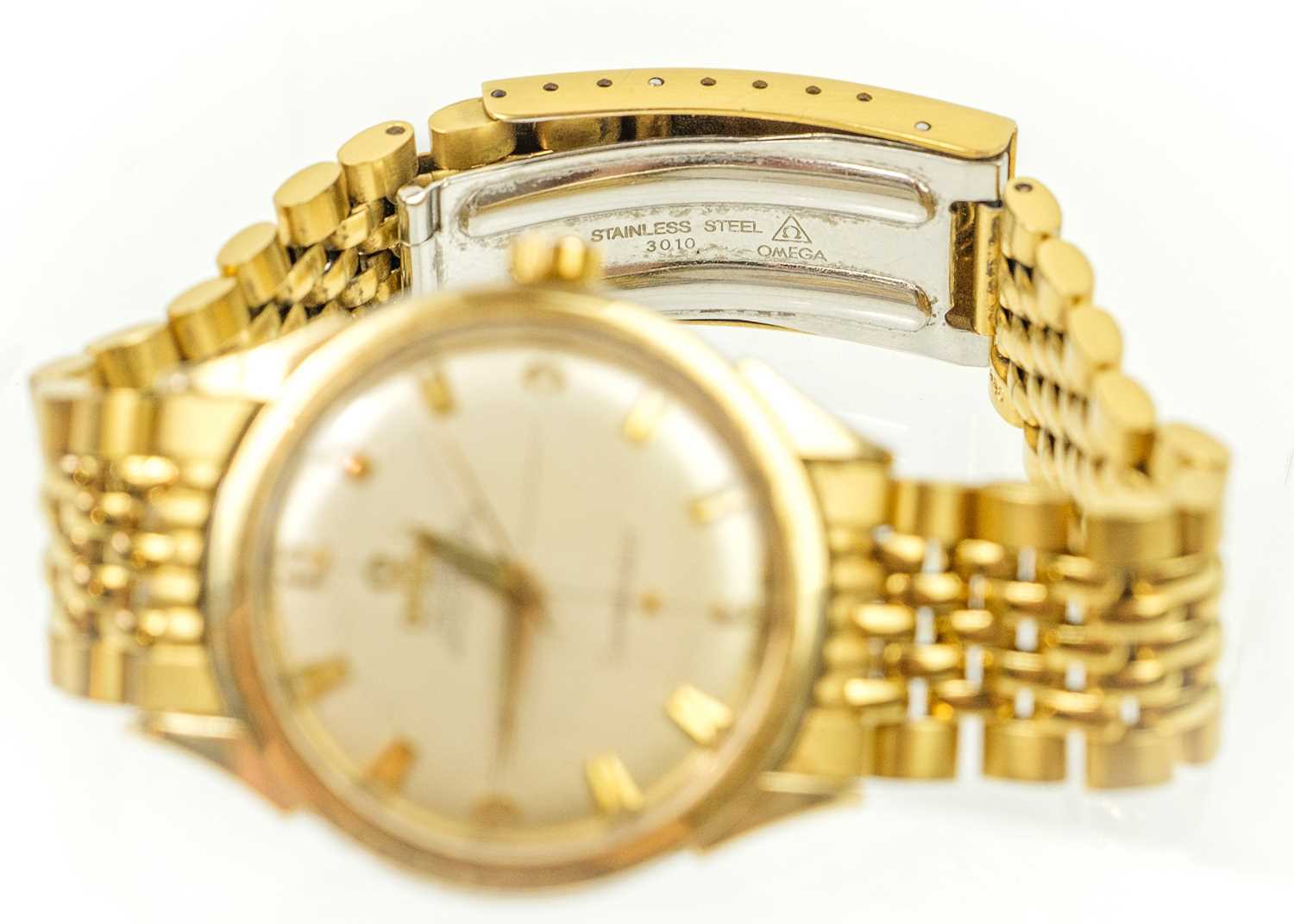 OMEGA - A Constellation Automatic chronometer gentleman's gold capped bracelet wristwatch. - Image 3 of 3