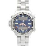 CITIZEN - A Promaster Aqualand quartz stainless steel gentleman's diver's bracelet wristwatch.