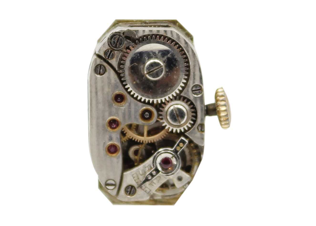Two 9ct cased lady's manual wind wristwatches and an 18ct cased MuDu Lady's wristwatch. - Image 7 of 7