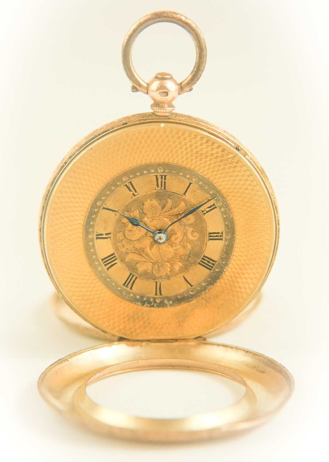 A 14ct gold lady's fob pocket watch. - Image 4 of 7