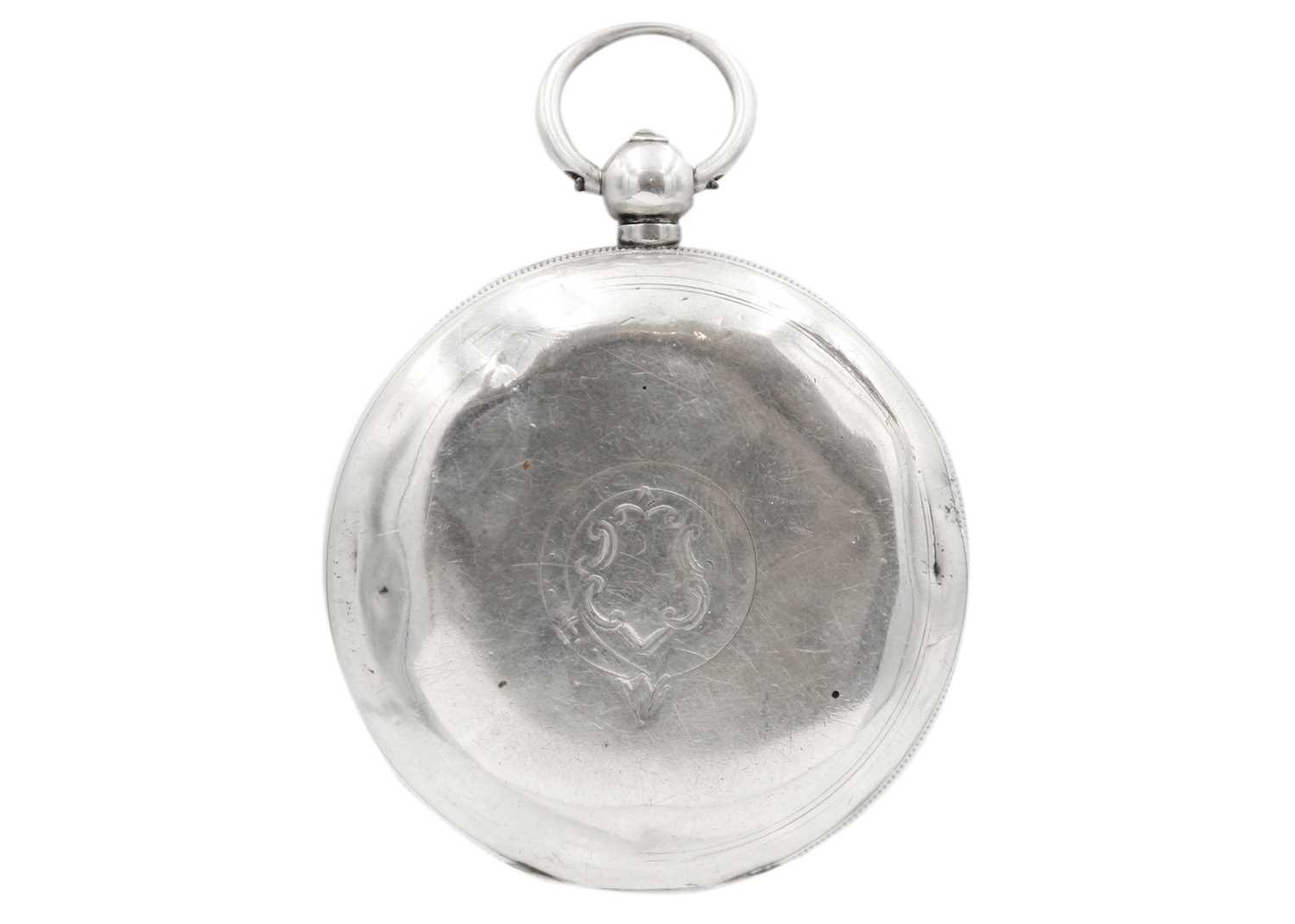 Two silver-cased key wind lever pocket watches. - Image 7 of 7