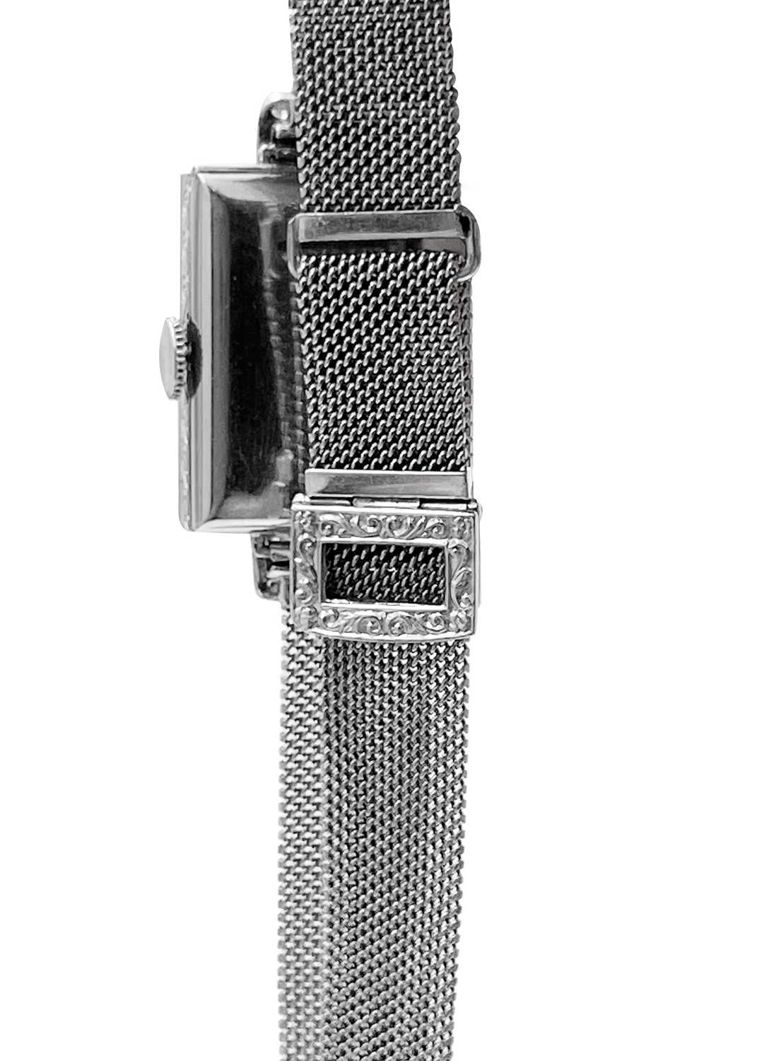 GOLDSMITH'S & SILVERSMITH'S COMPANY - An Art Deco 18ct white gold and diamond set cocktail bracelet - Image 3 of 5