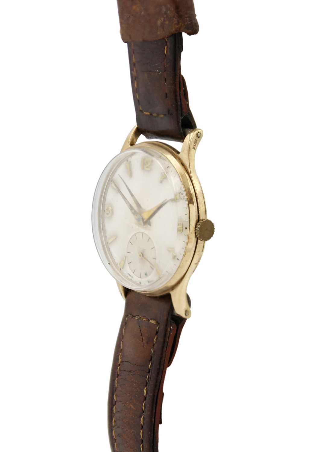 ZENITH - A 9ct cased 1950's manual wind gentleman's wristwatch. - Image 2 of 5