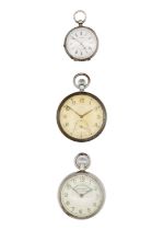 Three pocket watches for repairs or spares.