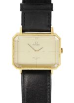 OMEGA CASE- A De Ville gentleman's gold-plated wristwatch case, model 511.0379.
