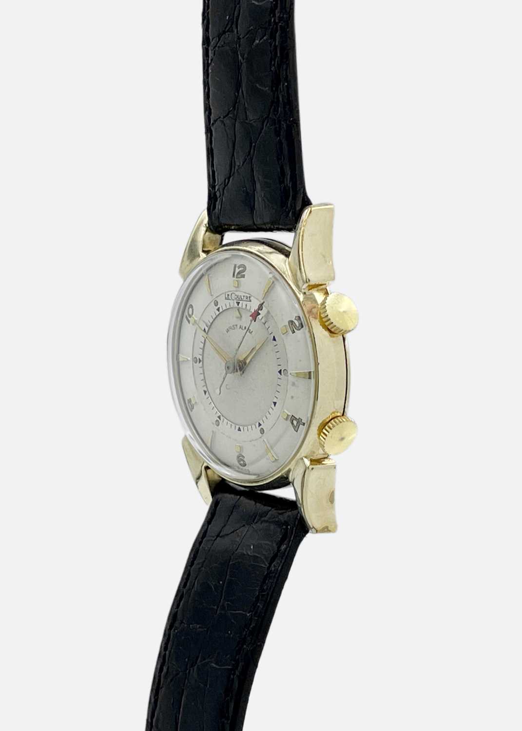 LECOULTRE - A rare LeCoultre Memovox Alarm 10k gold-filled gentleman's wristwatch. - Image 2 of 4