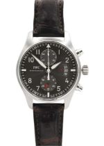 IWC - A Spitfire Chronograph stainless steel gentleman's automatic wristwatch ref. 3878.