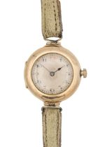 ROLEX - An early 20th century 9ct lady's manual wind wristwatch.