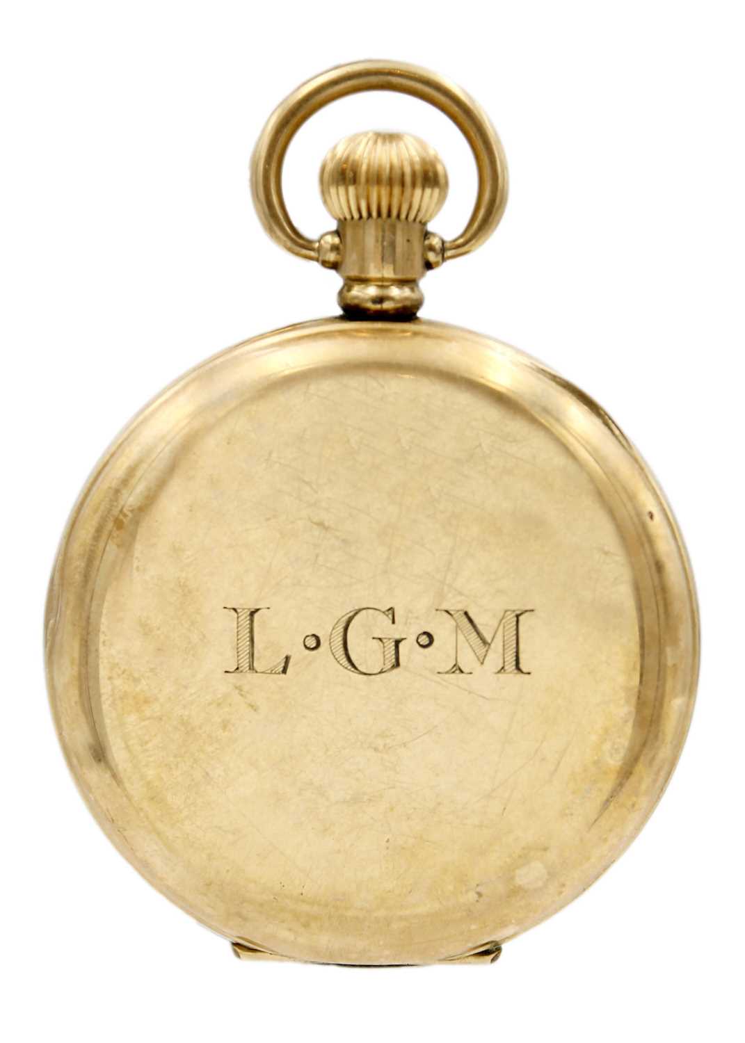 Two 9ct cased lady's manual wind wristwatches and a gold-plated Waltham pocket watch. - Image 7 of 8