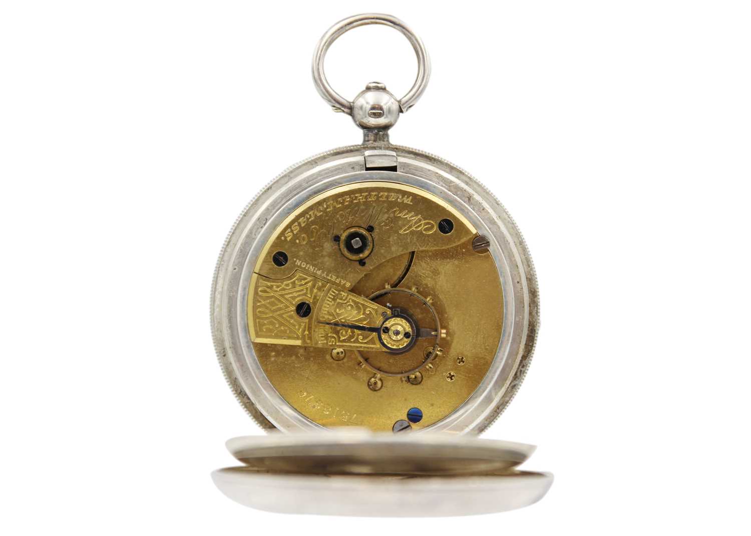 Two American Watch Co. Waltham silver-cased key wind pocket watches. - Image 3 of 7