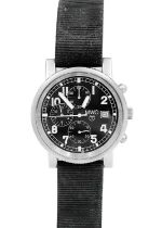 MWC - A military-style stainless steel gentleman's quartz chronograph wristwatch.