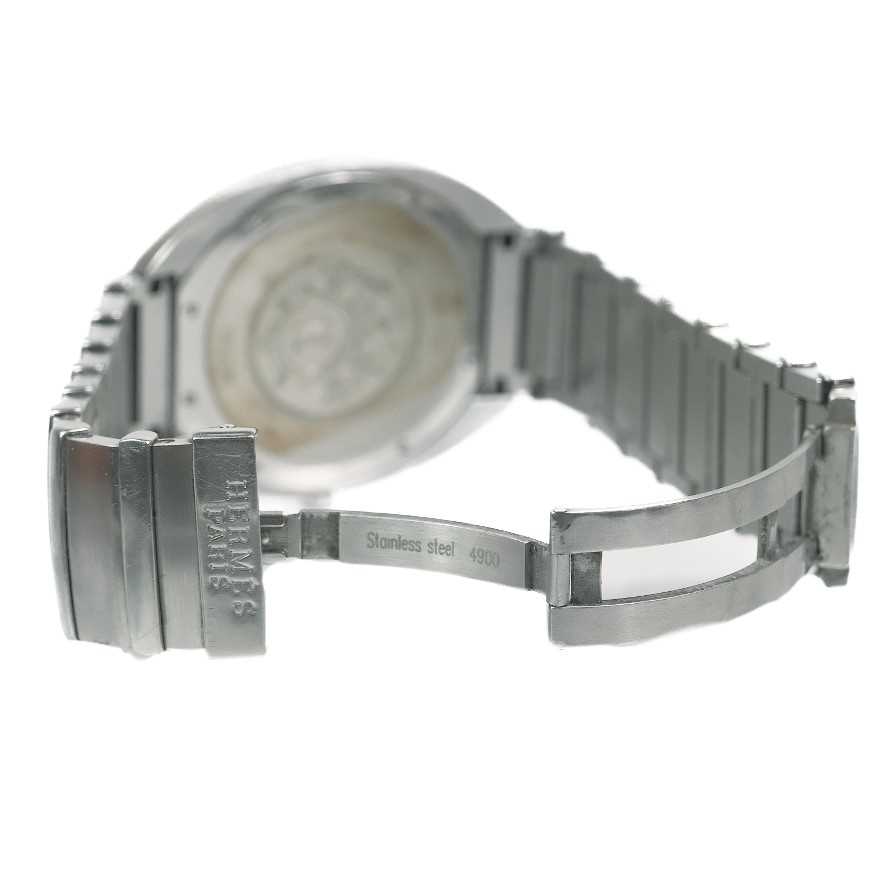 A Hermes Espace gentleman's quartz stainless steel bracelet wristwatch. - Image 3 of 4