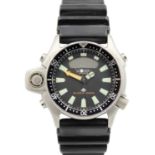 CITIZEN - A Promaster Aqualand quartz stainless steel gentleman's diver's wristwatch.