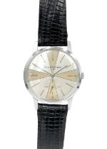 GIRARD-PERREGAUX - A stainless steel case manual wind gentleman's dress wristwatch.