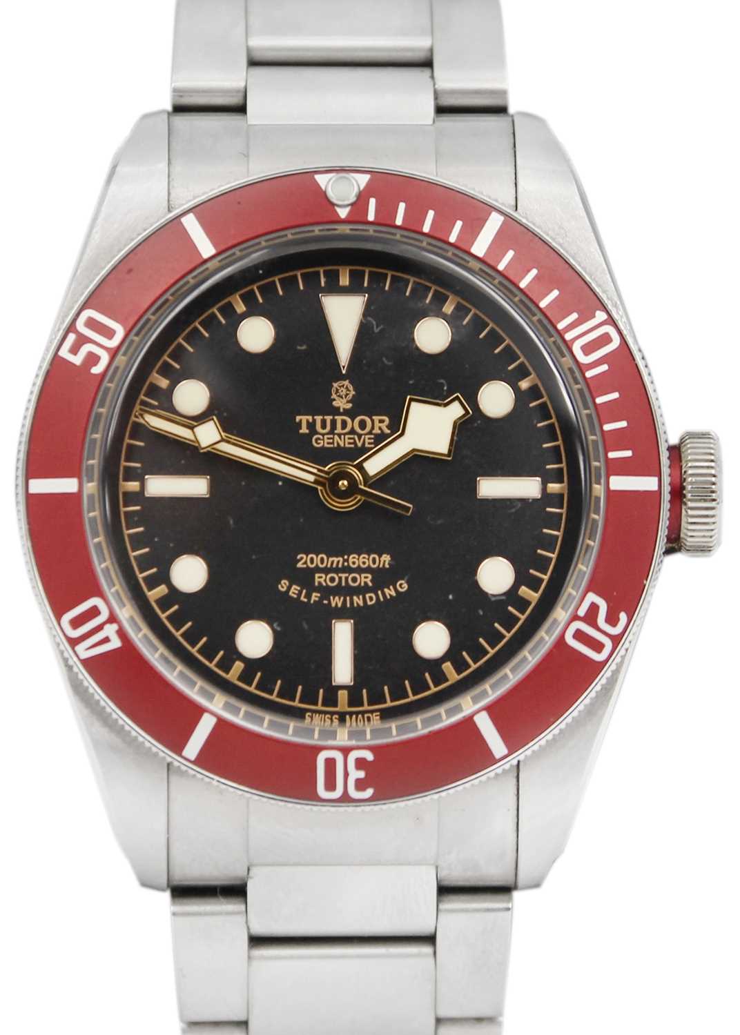 TUDOR - A Tudor Black Bay Heritage gentleman's automatic stainless steel wristwatch, ref. 79220R.