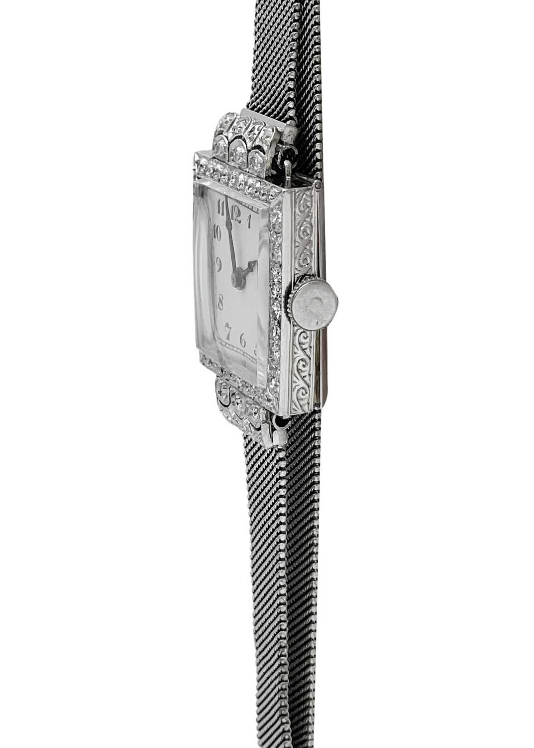 GOLDSMITH'S & SILVERSMITH'S COMPANY - An Art Deco 18ct white gold and diamond set cocktail bracelet - Image 2 of 5