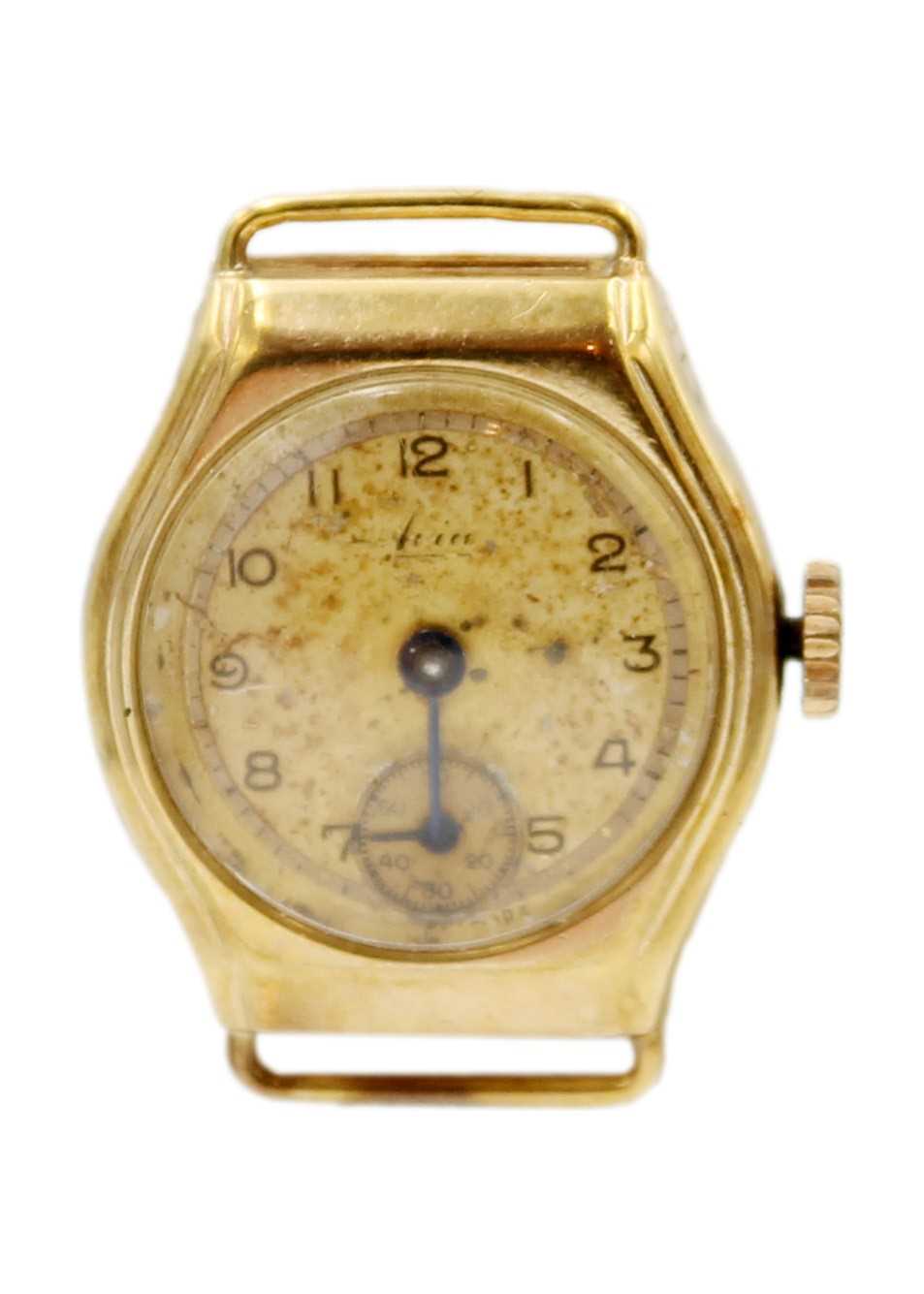 Two 9ct cased lady's manual wind wristwatches and a gold-plated Waltham pocket watch. - Image 2 of 8