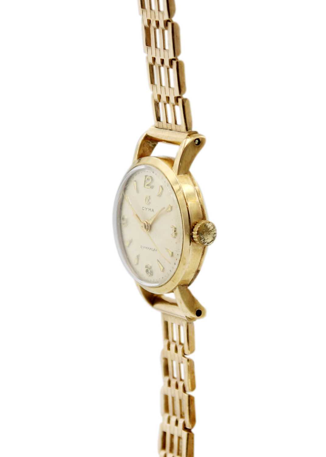 CYMA - A Cymaflex 9ct ladies manual wind bracelet wristwatch. - Image 2 of 5