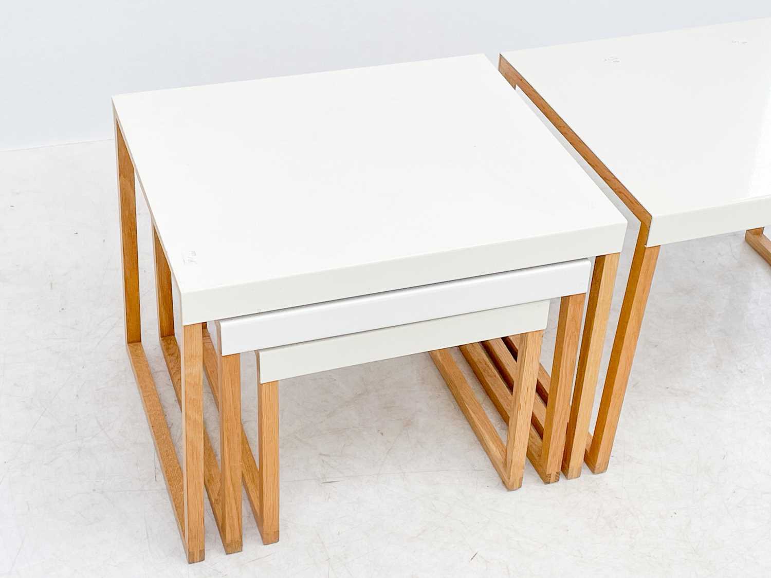 A pair of Habitat Kilo oak framed low tables. - Image 2 of 2