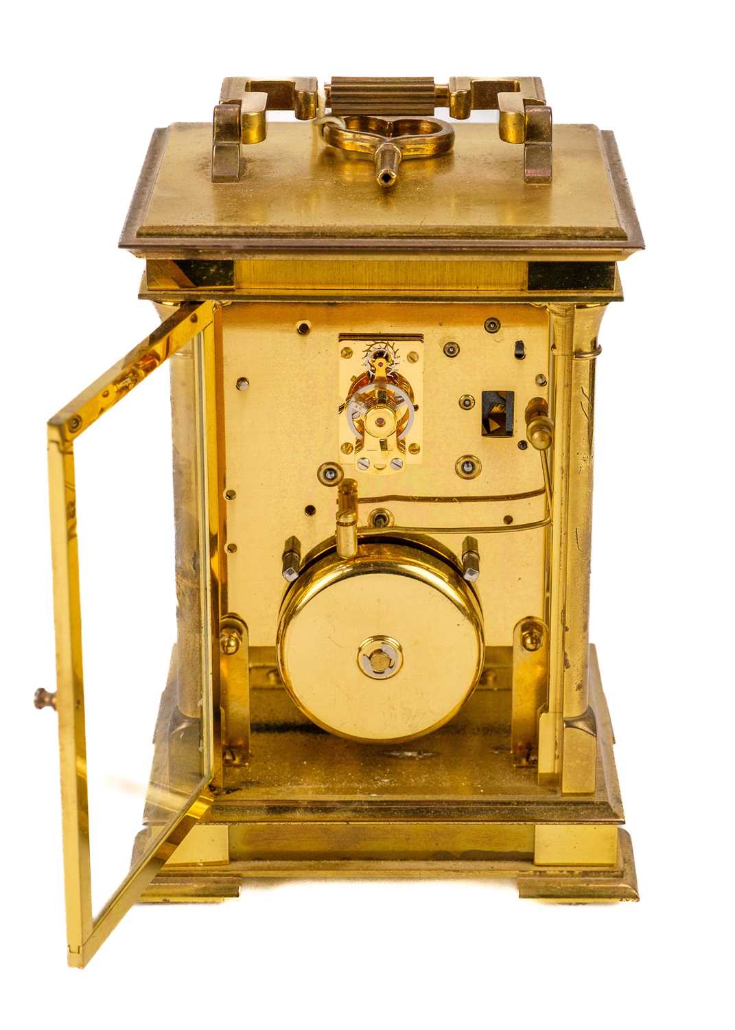 An Angelus brass carriage clock. - Image 2 of 3