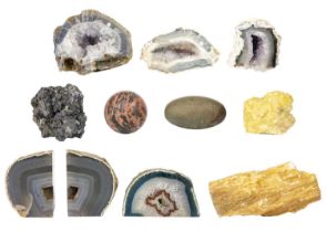 A selection of minerals.