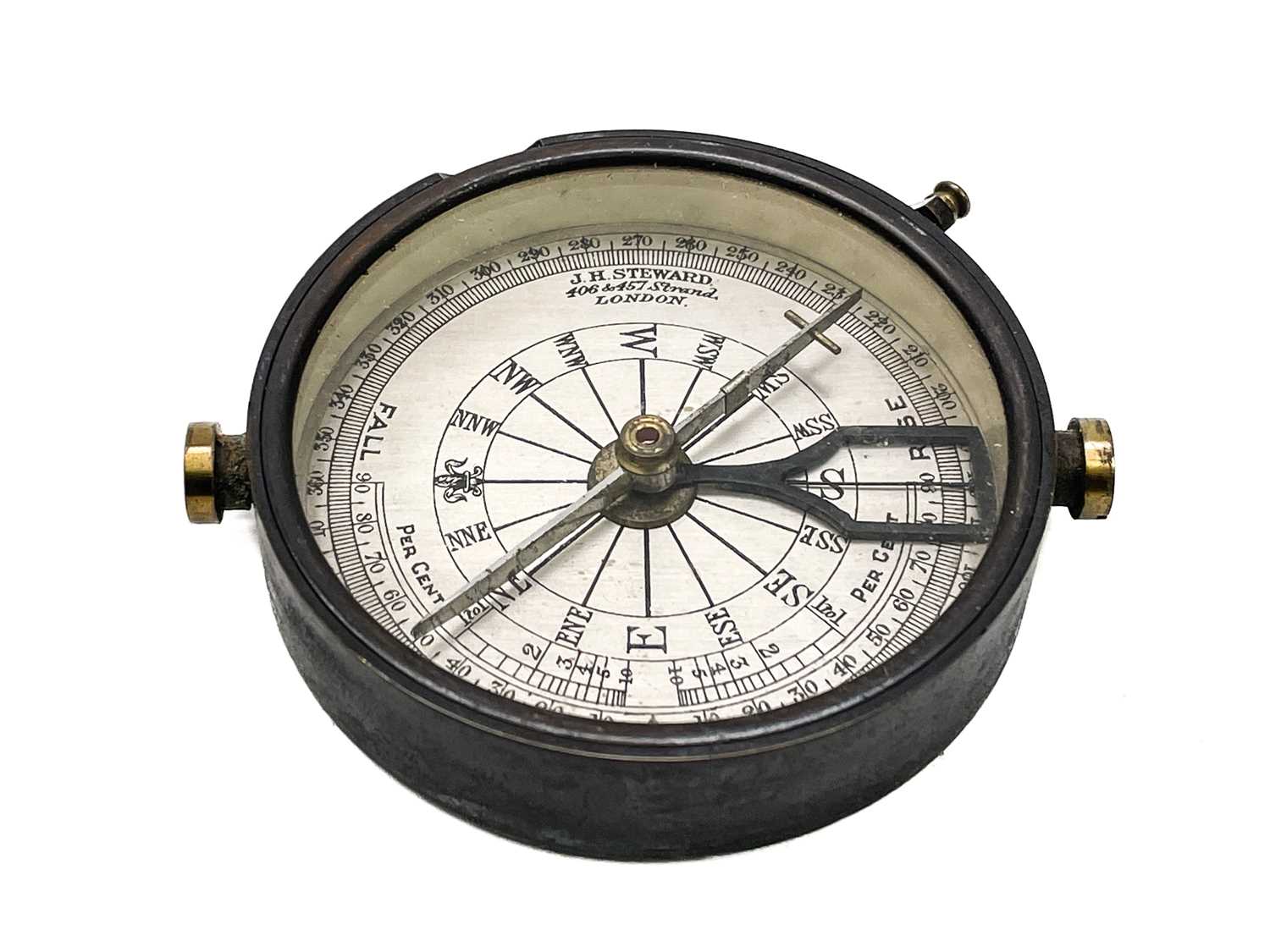 A brass dip needle compass. - Image 3 of 12