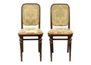 A pair of early 20th century Thonet bentwood chairs.