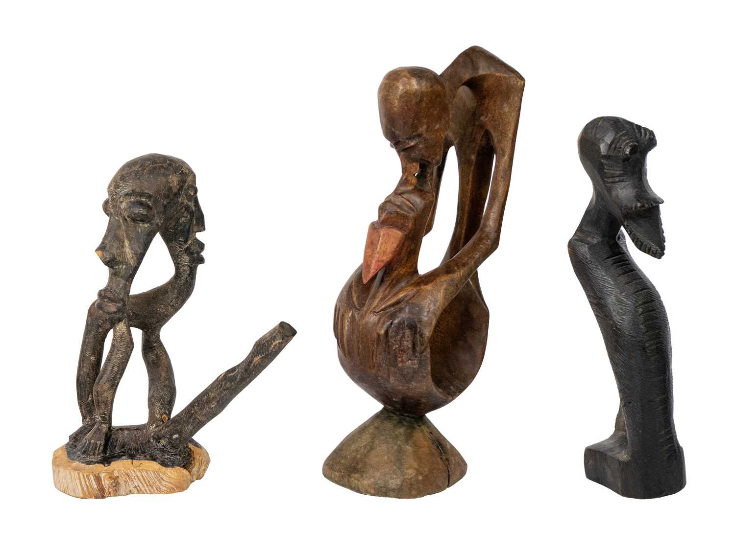 An African carved abstract figure. - Image 2 of 4
