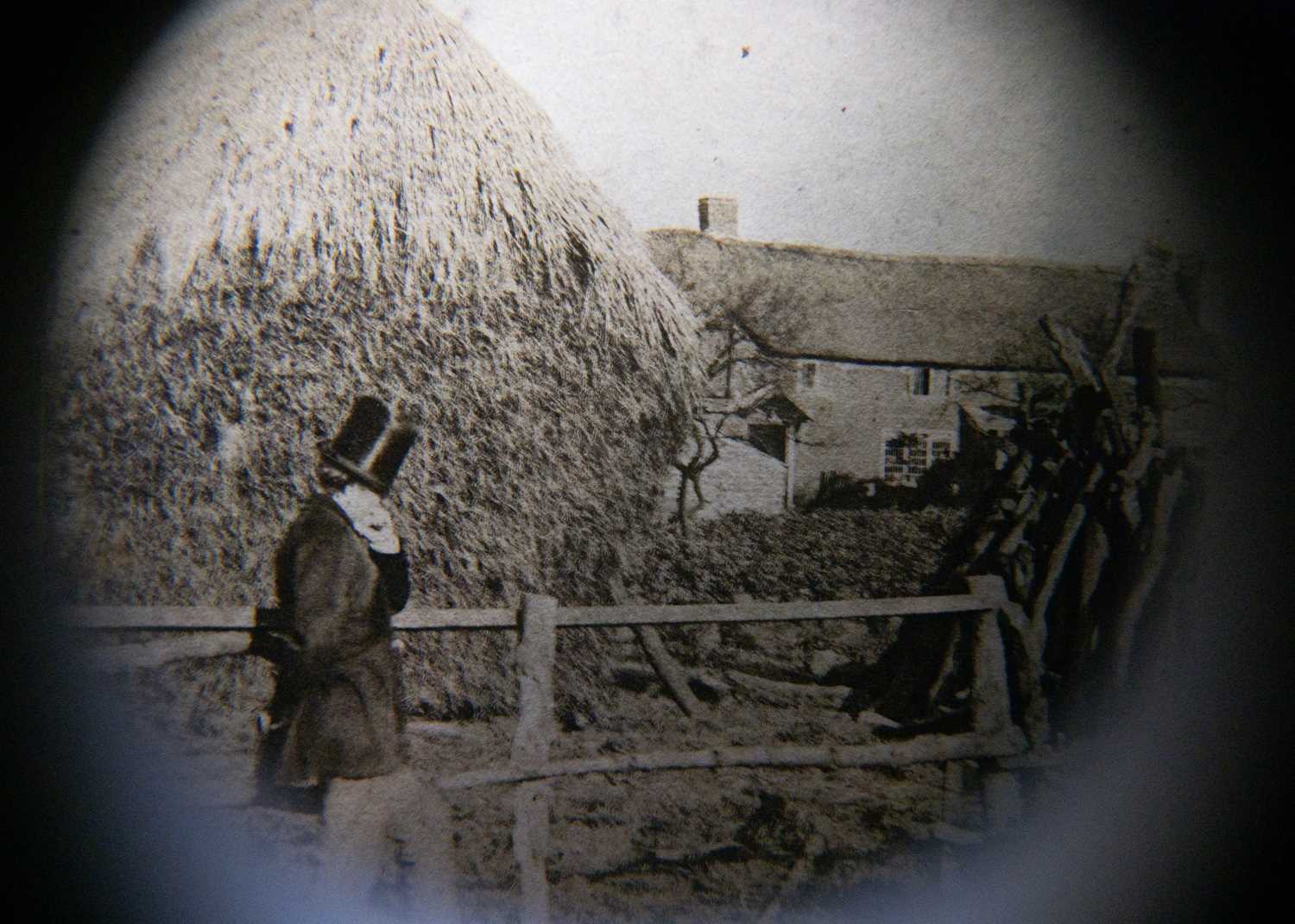 A Victorian walnut cased Brewster type stereoscopic viewer. - Image 4 of 9