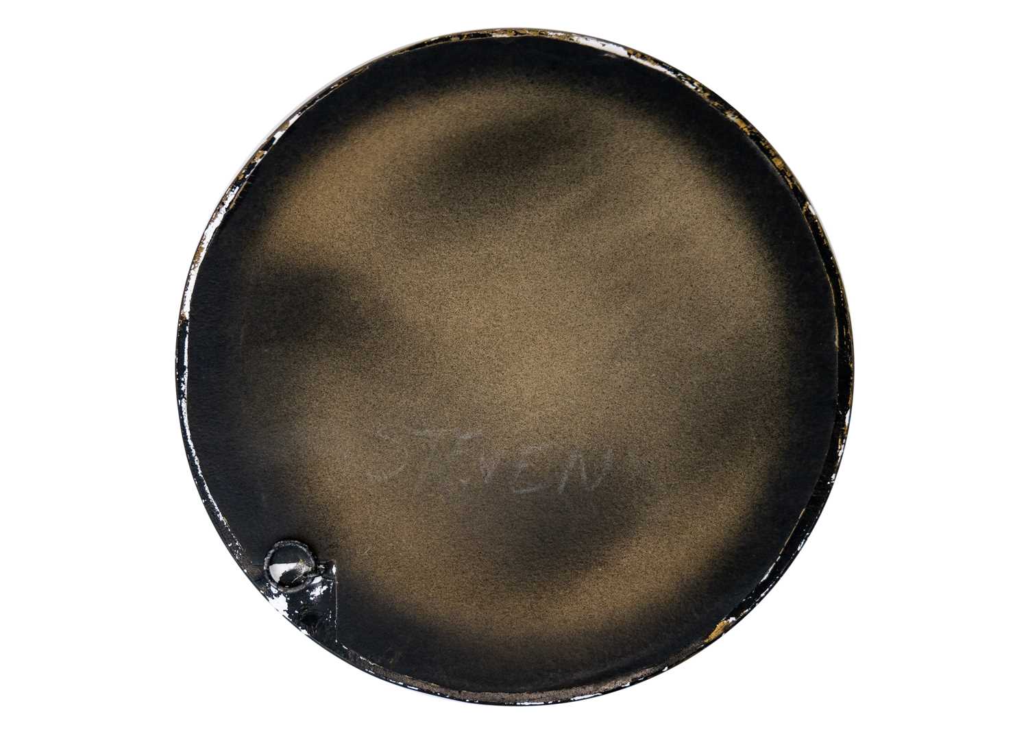 A Circular gilt plaster convex wall mirror. - Image 2 of 2