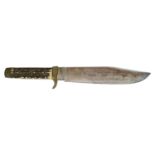 A large original Bowie knife, by Whitby, Solingen.