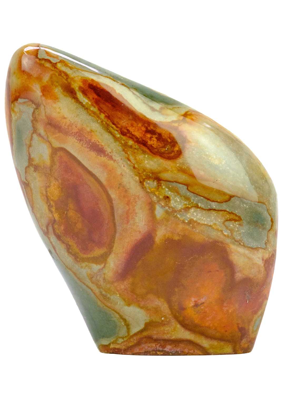 Five polychrome jasper mineral specimens. - Image 8 of 9