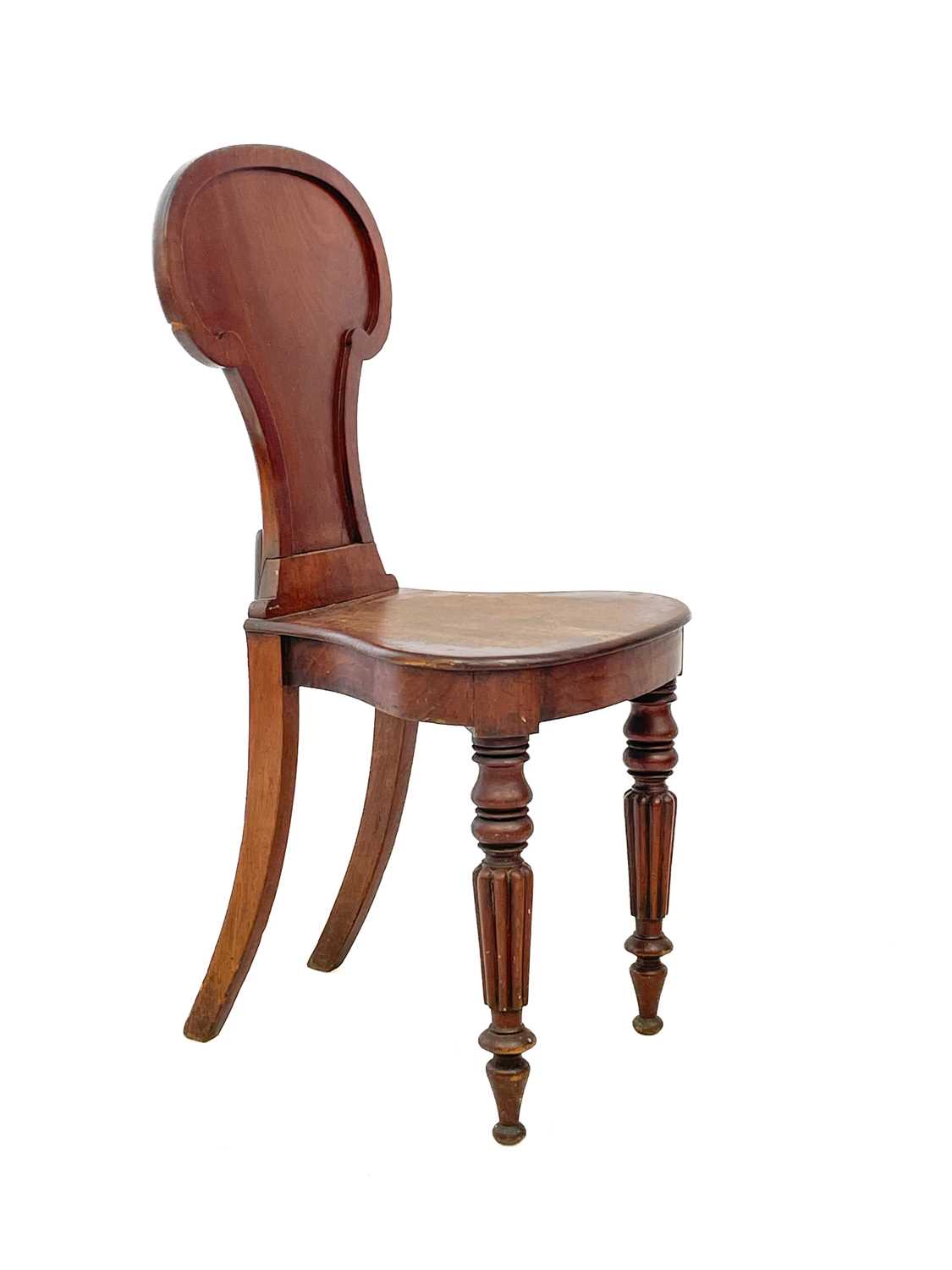 A late Victorian walnut swivel chair, on a cast iron base. - Image 2 of 6