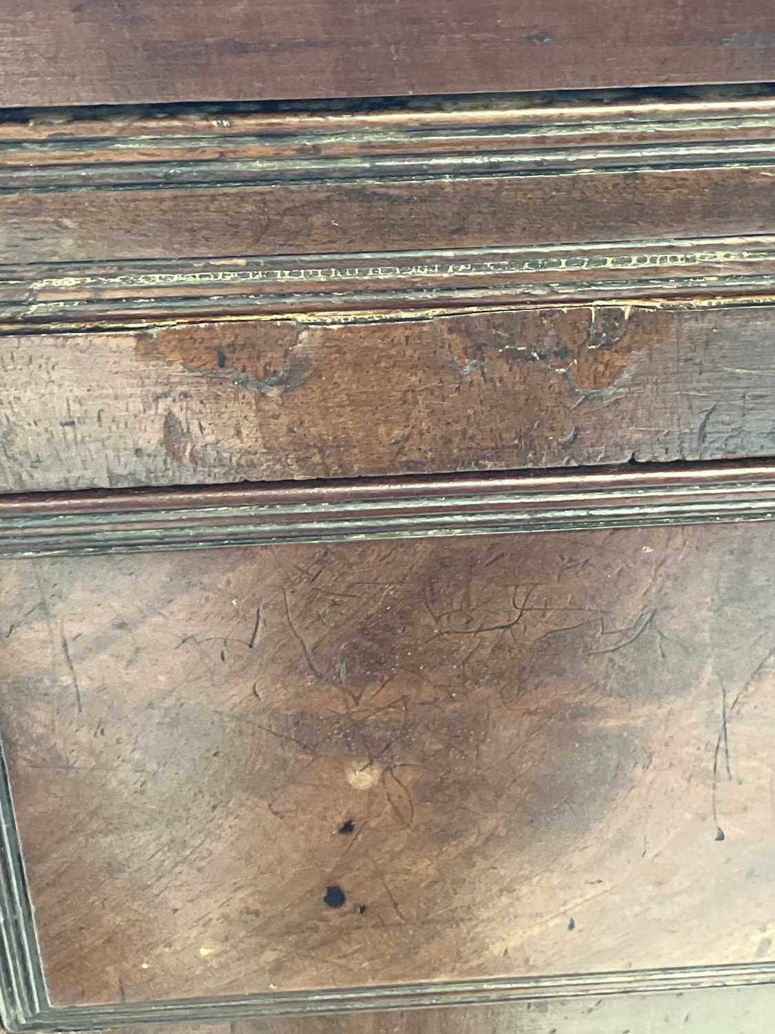 A George III mahogany side cabinet/low press. - Image 8 of 13