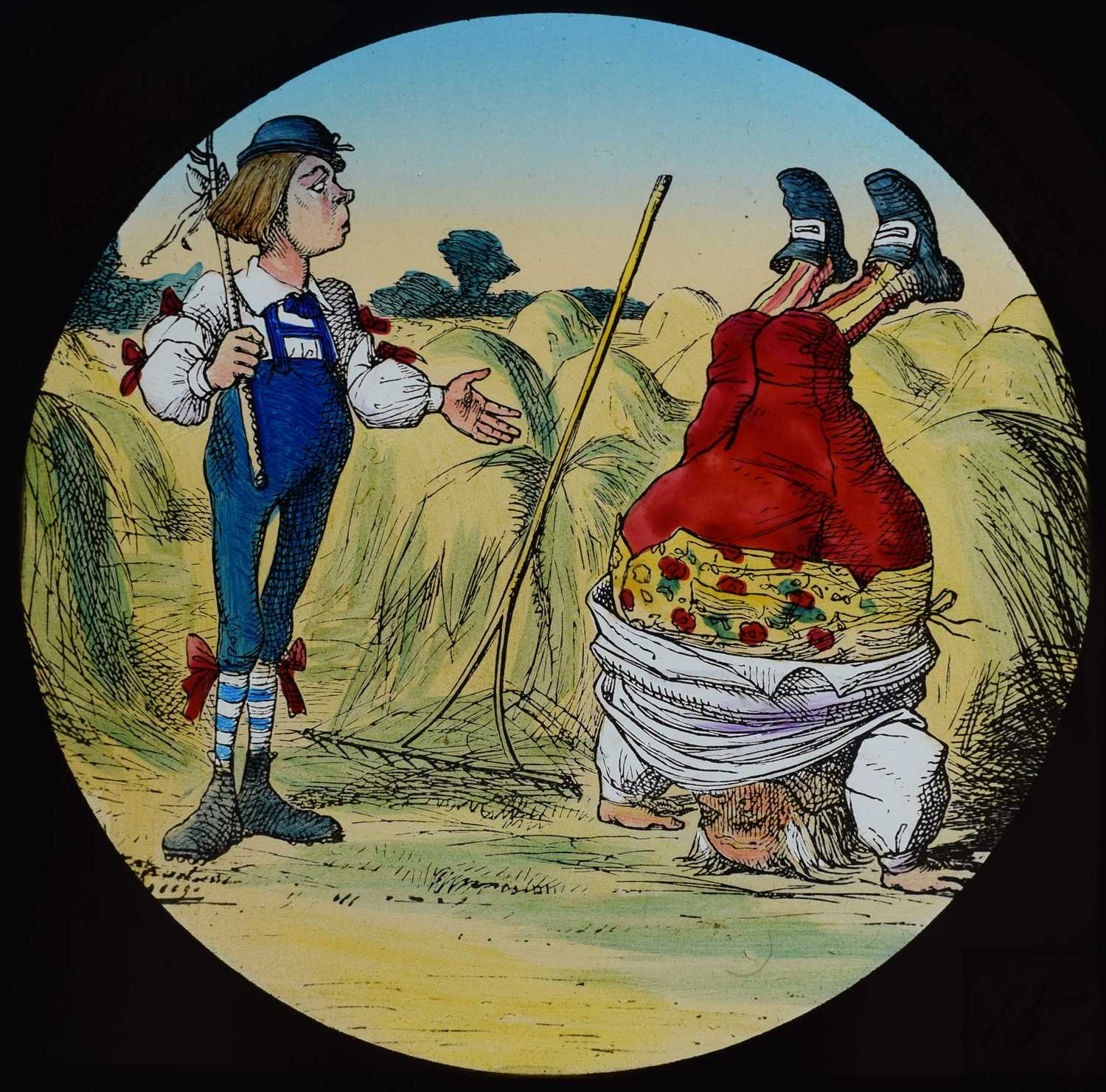 Magic lantern slides, Alice in Wonderland A complete set of 42 illustrations by Tenniel, of Lewis - Image 27 of 55