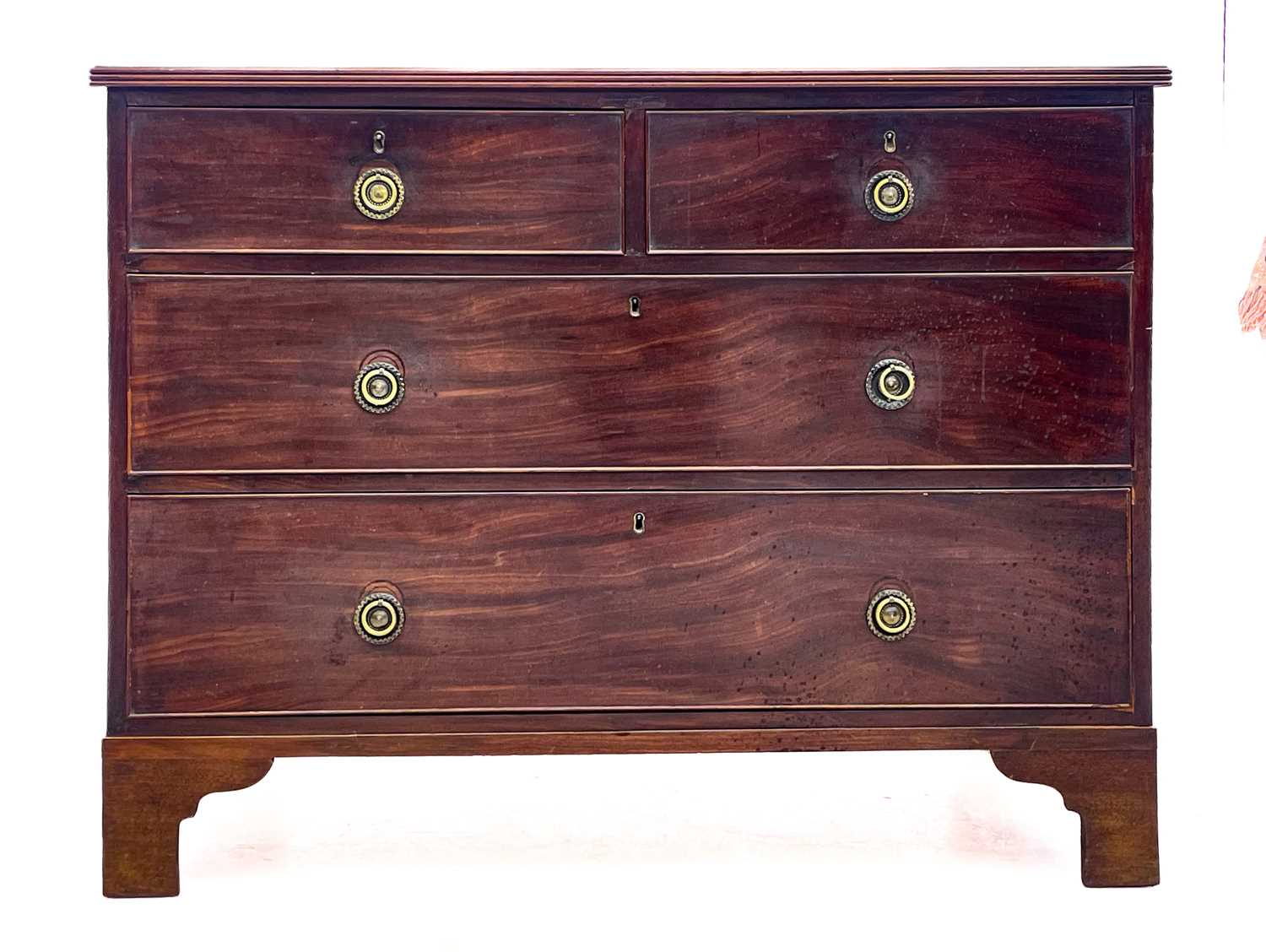 A 19th century mahogany chest of drawers.