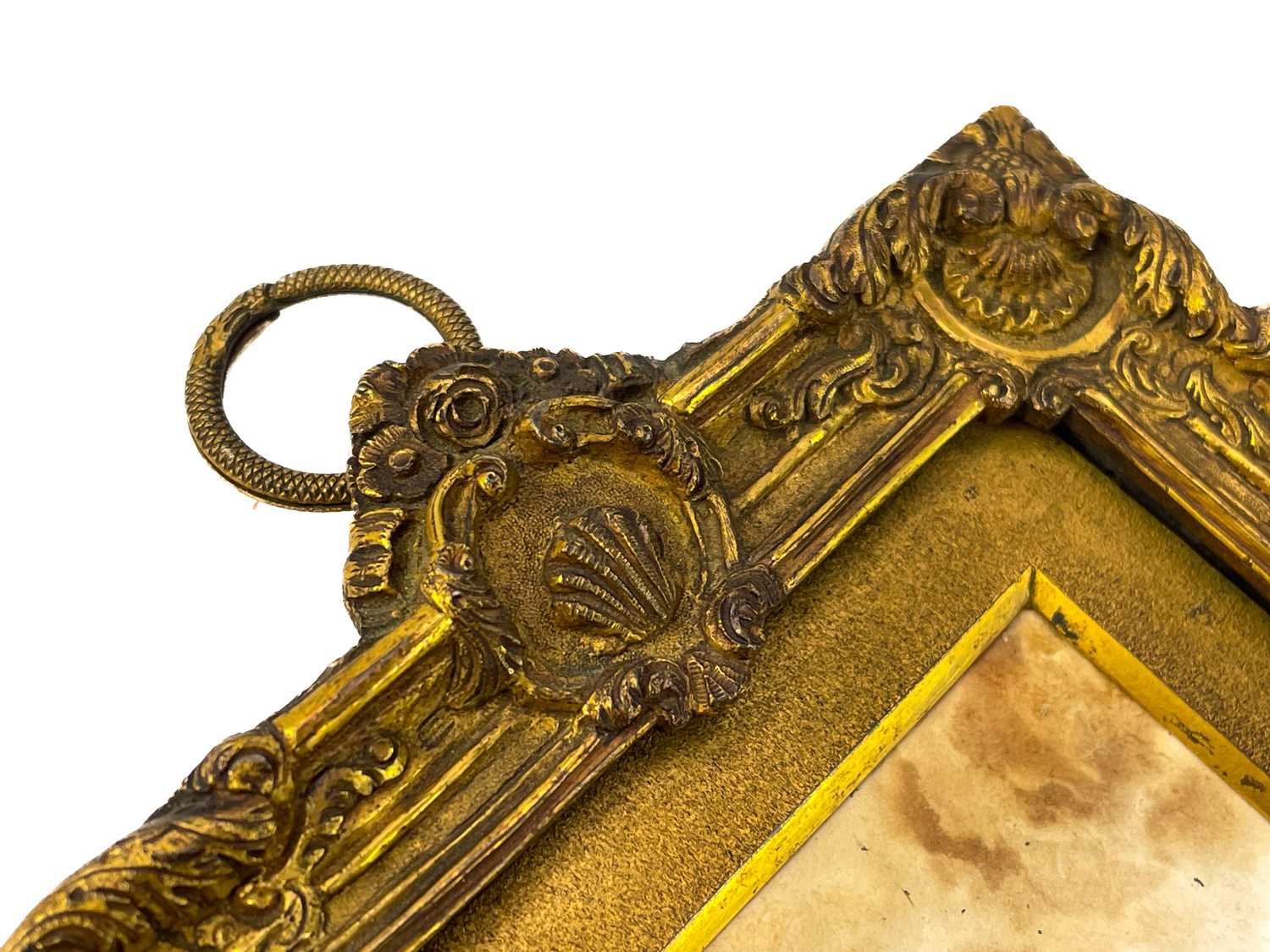 An ormolu miniature frame. - Image 3 of 6