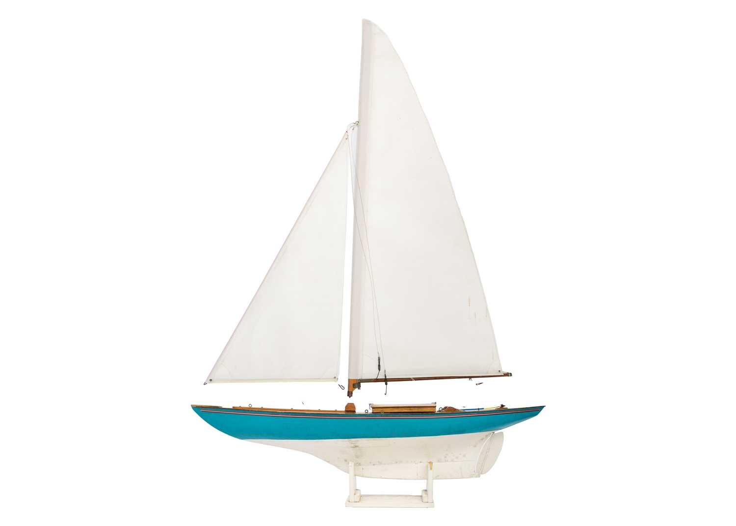 A 4ft 9" pond yacht by W E Phillips St Mary's Isles of Scilly.