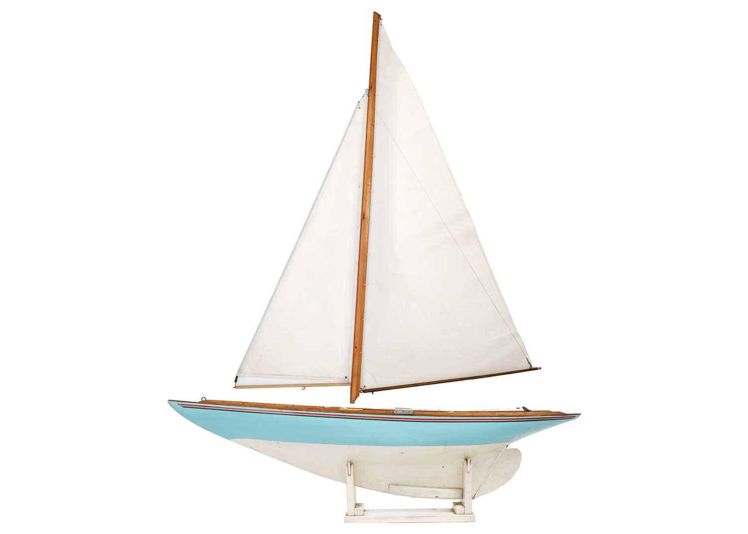 A 3ft 9" pond yacht by Reg Phillips of St Mary's Isles of Scilly.