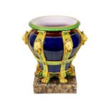 A Minton Majolica jardiniere.