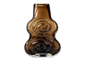A Whitefriars textured glass Cello vase.