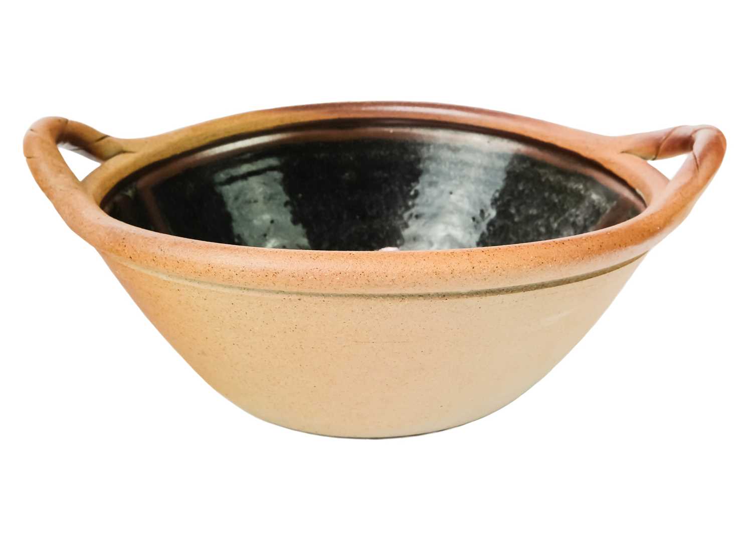 A Muchelney Pottery twin-handled bowl