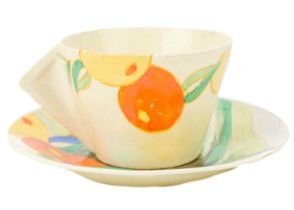 A Clarice Cliff Citrus pattern conical cup.